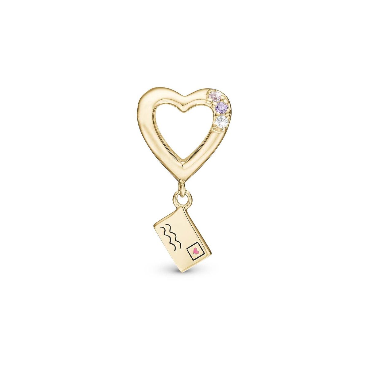 Christina Design London Jewelry & Watches - A Love Letter charm, 4 mm Forgyldt sterlingsølv