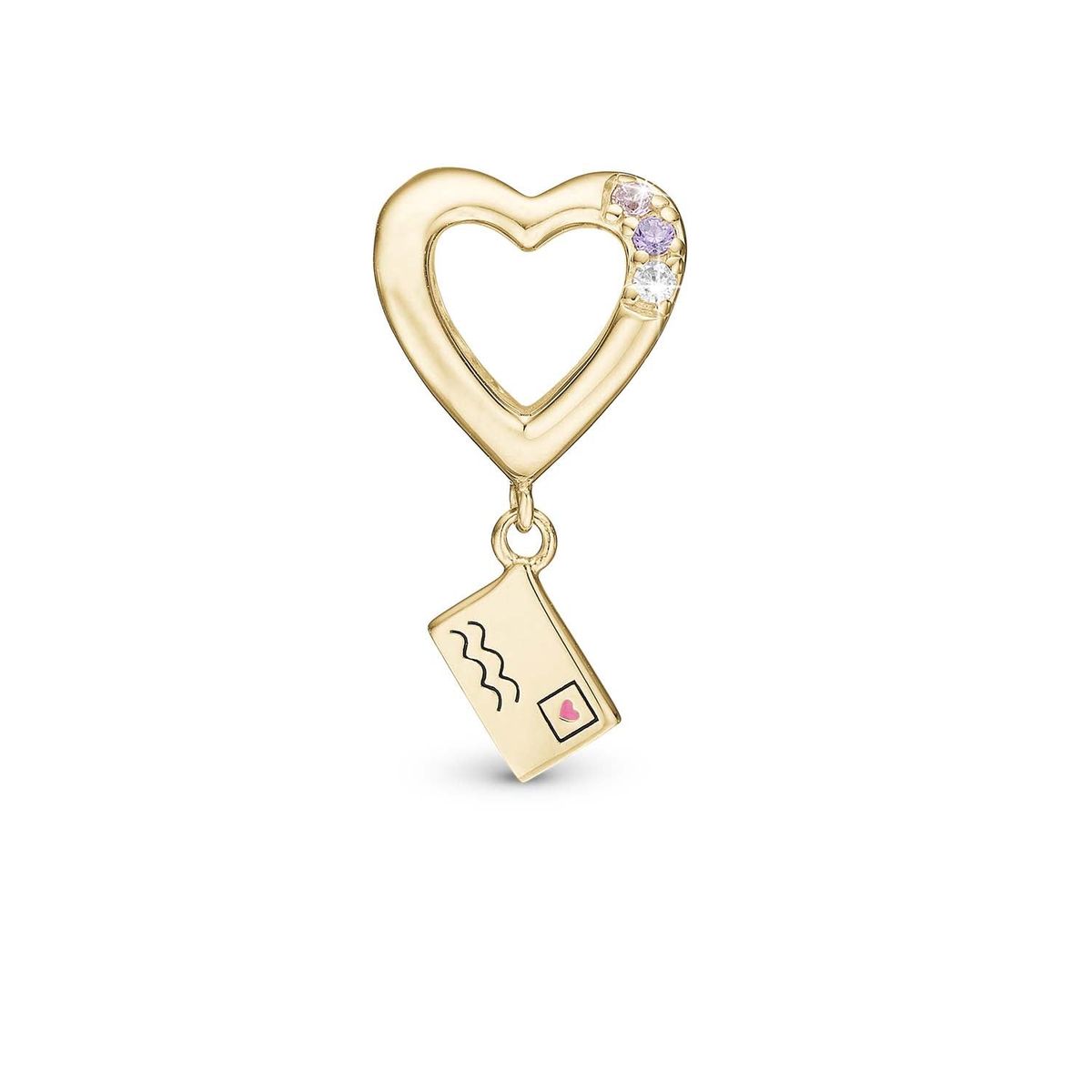 Christina Design London Jewelry & Watches - A Love Letter charm, 6 mm Forgyldt sterlingsølv