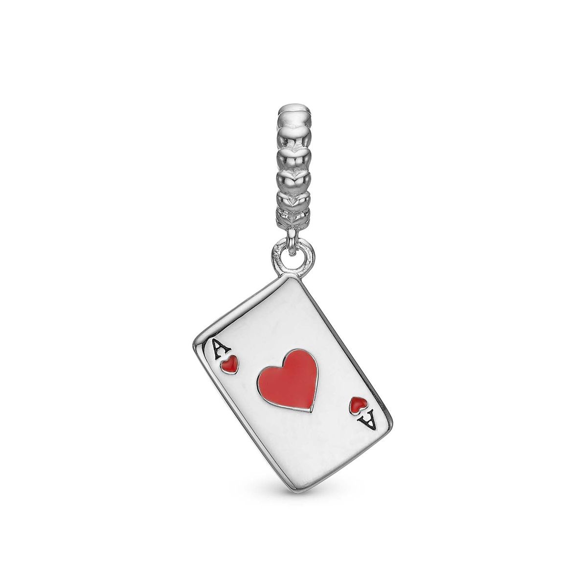 Christina Design London Jewelry & Watches - Ace of Hearts charm, 4 mm Sterlingsølv