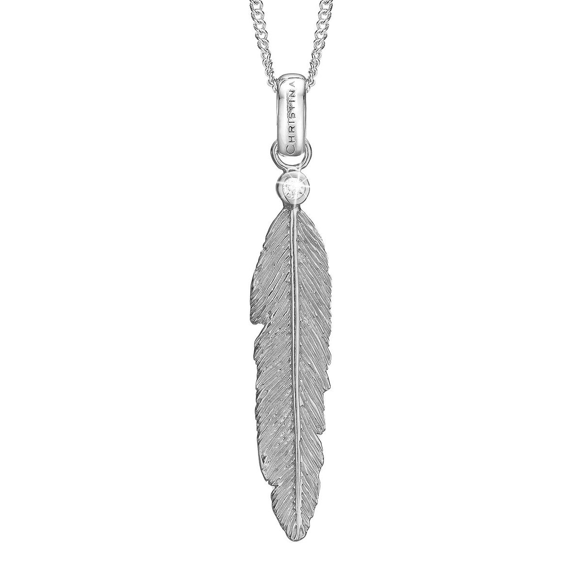 Christina Design London Jewelry & Watches - Big Feather vedhæng sølv sterlingsølv