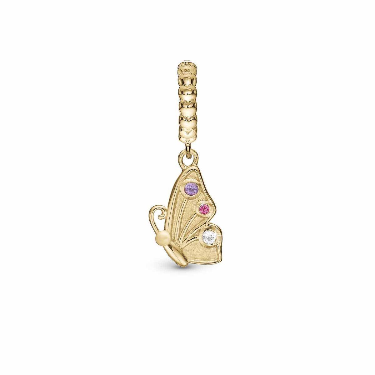 Christina Design London Jewelry & Watches - Butterfly Friend charm forgyldt sølv sterlingsølv