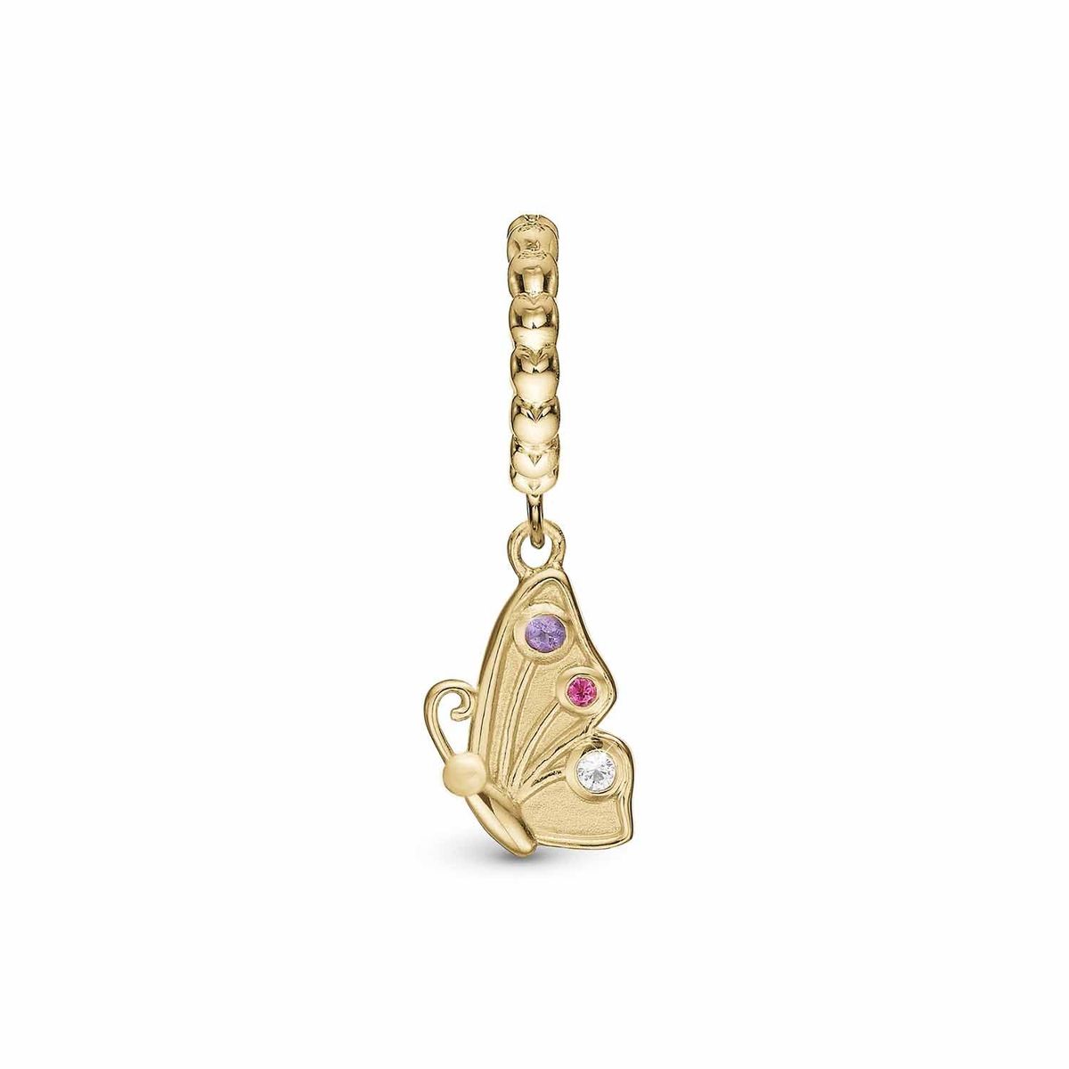 Christina Design London Jewelry & Watches - Butterfly Friend charm forgyldt sølv sterlingsølv