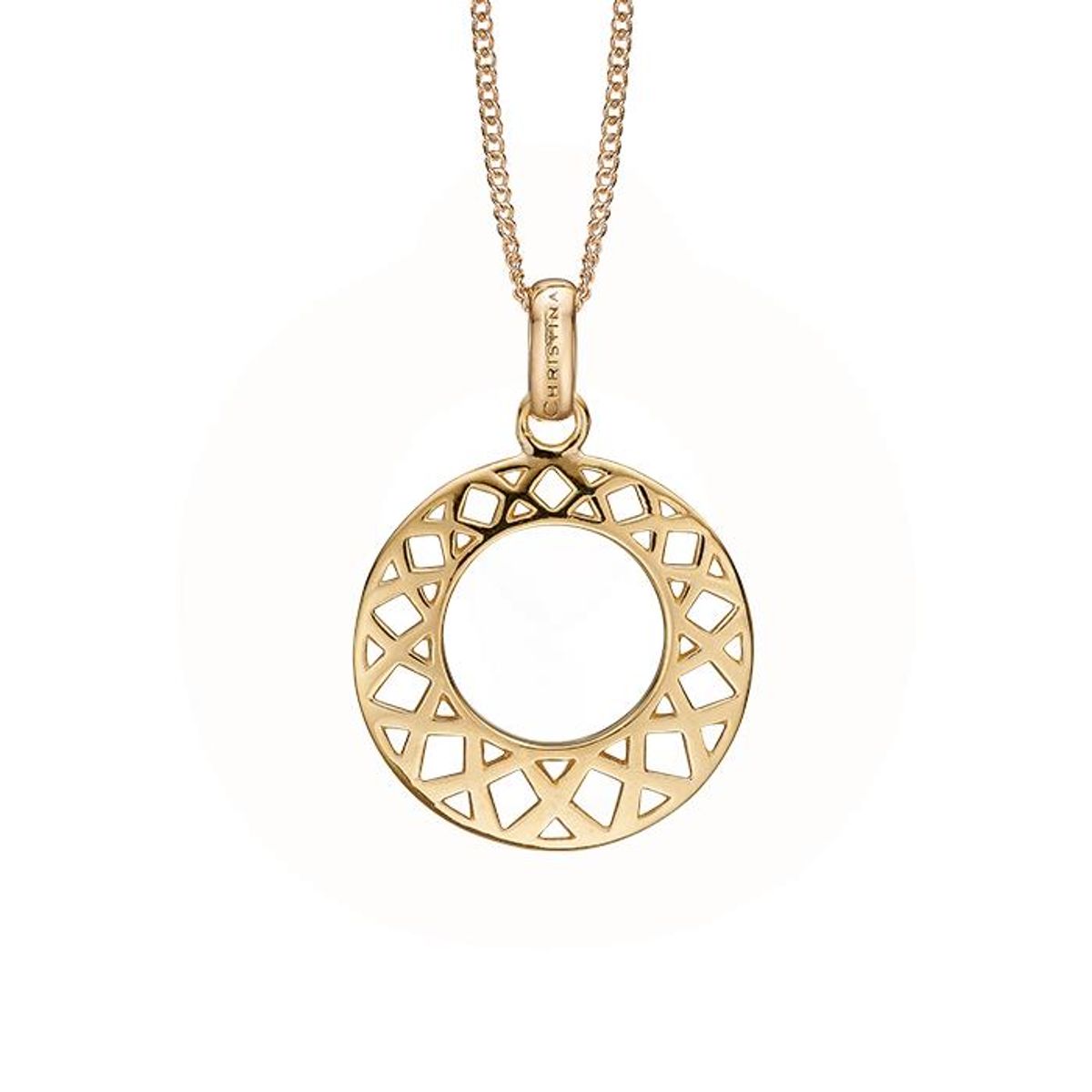 Christina Design London Jewelry & Watches - Circle of Happiness vedhæng forgyldt sølv 680-G81