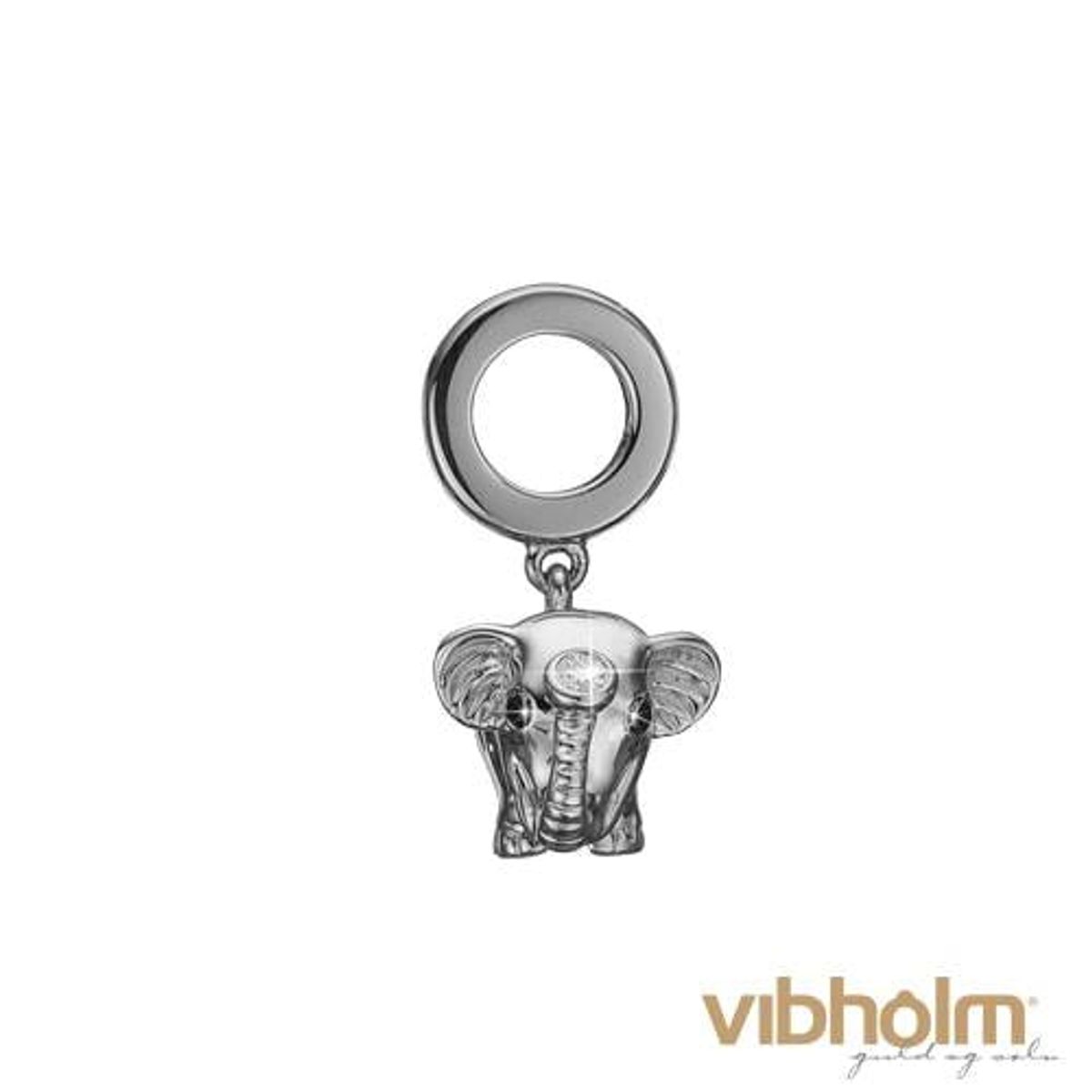 Christina Design London Jewelry & Watches - Diamond Elephant Charm 14 karat hvidguld