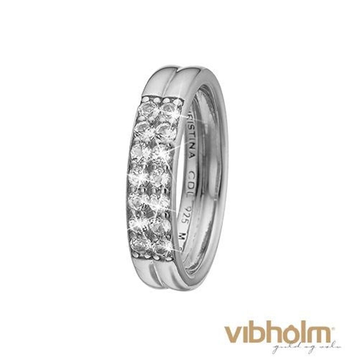 Christina Design London Jewelry & Watches - Eternity Zirkonia ring sølv m/ topas