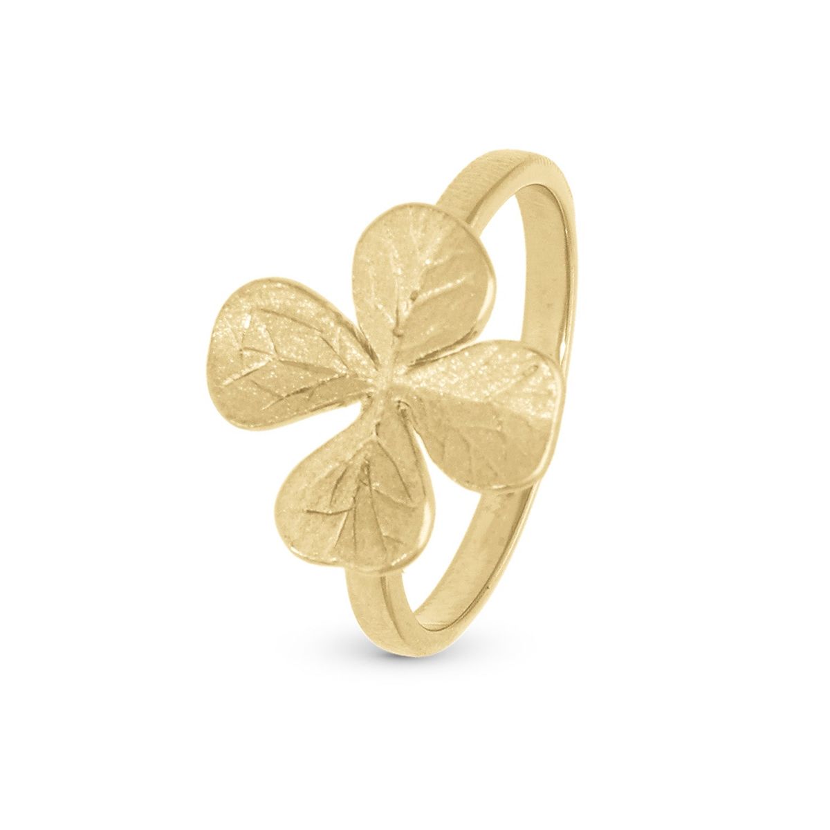 Christina Design London Jewelry & Watches - Four Leaf Clover ring Forgyldt sølv sterlingsølv