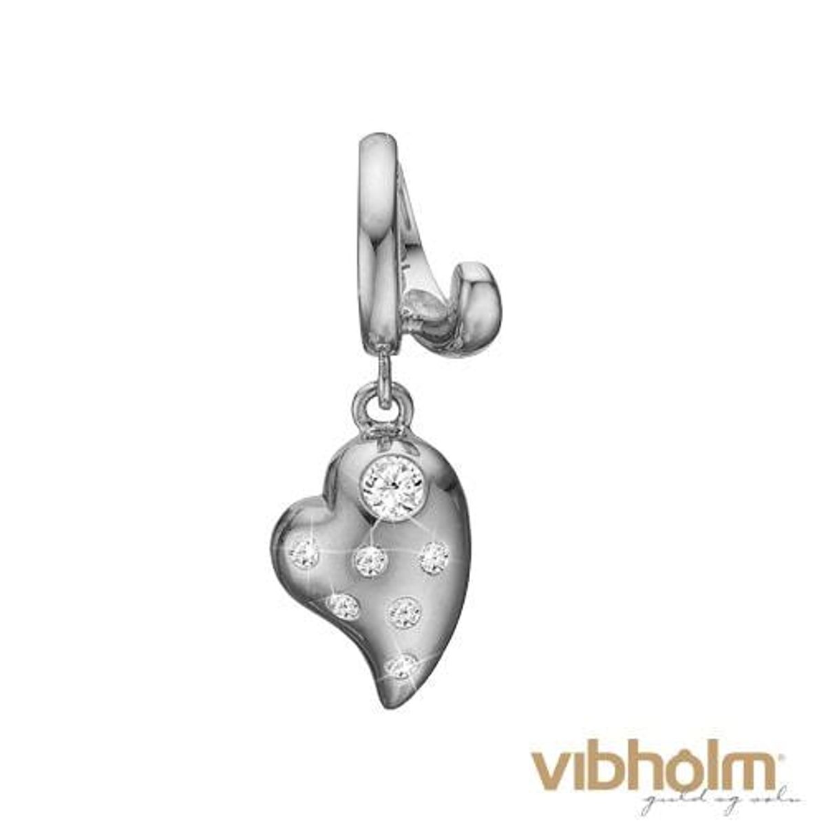 Christina Design London Jewelry & Watches - Heart Of Dreams Charm 14 karat hvidguld