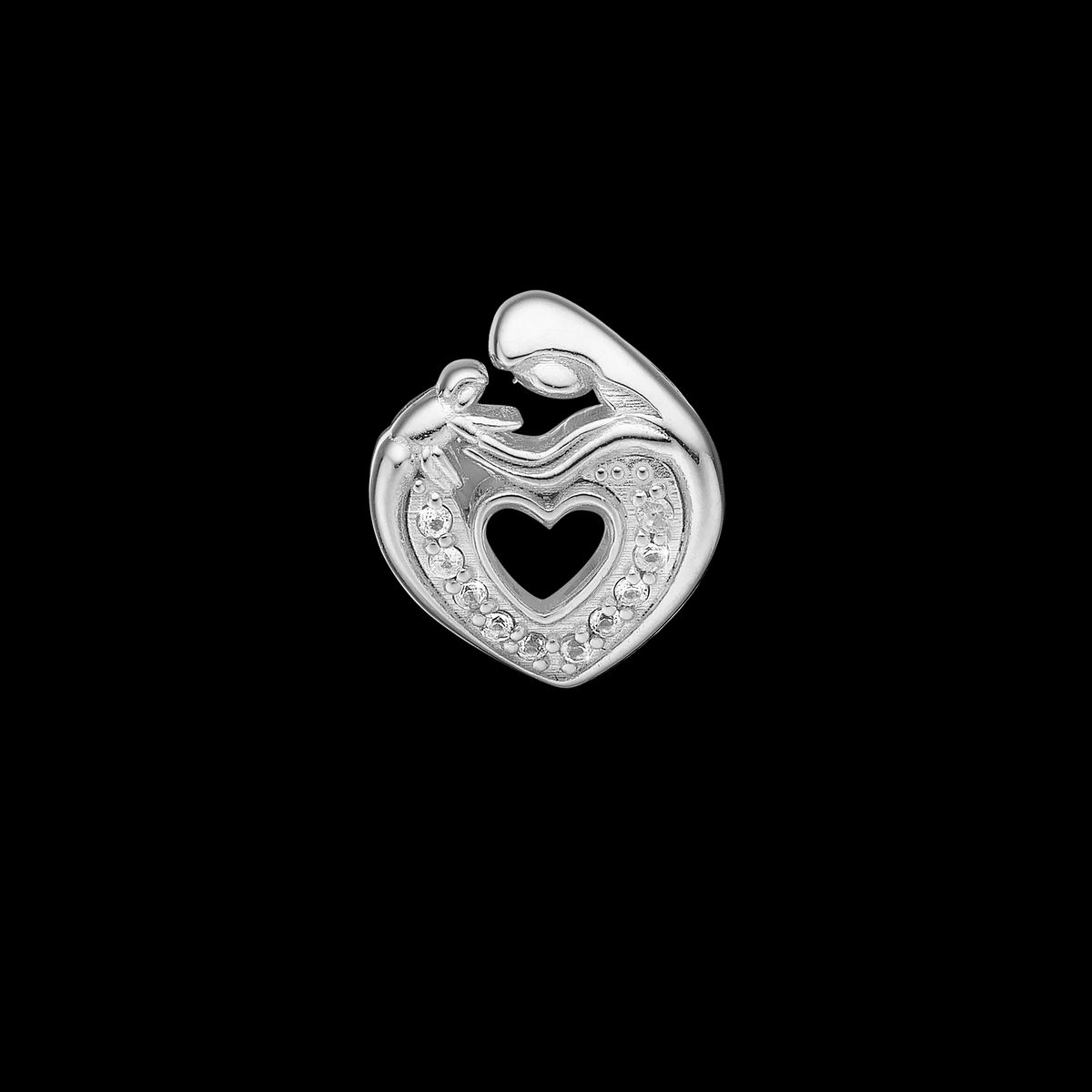 Christina Design London Jewelry & Watches - Mother Child Heart Charm 623-S273