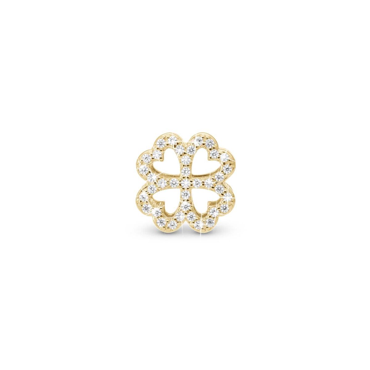 Christina Design London Jewelry & Watches - Shimmery Clover charm, 6 mm Forgyldt sølv