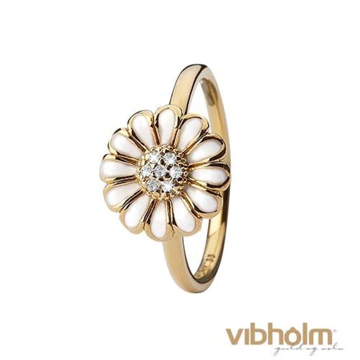 Christina Design London Jewelry & Watches - Topaz Marguerite Ring forgyldt sølv 800-3.19.B/49