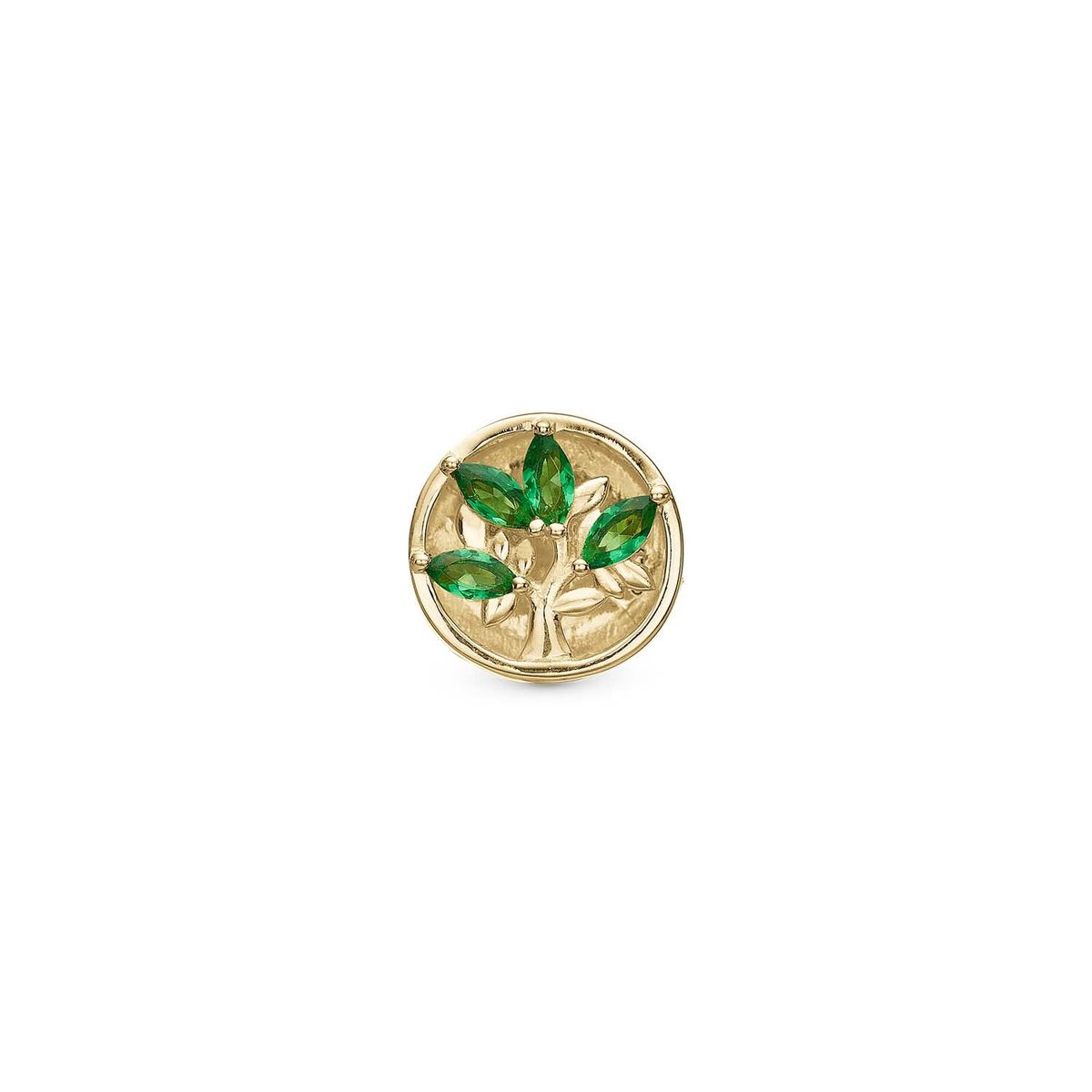 Christina Design London Jewelry & Watches - Tree of Green Life charm, 4 mm Forgyldt sterlingsølv