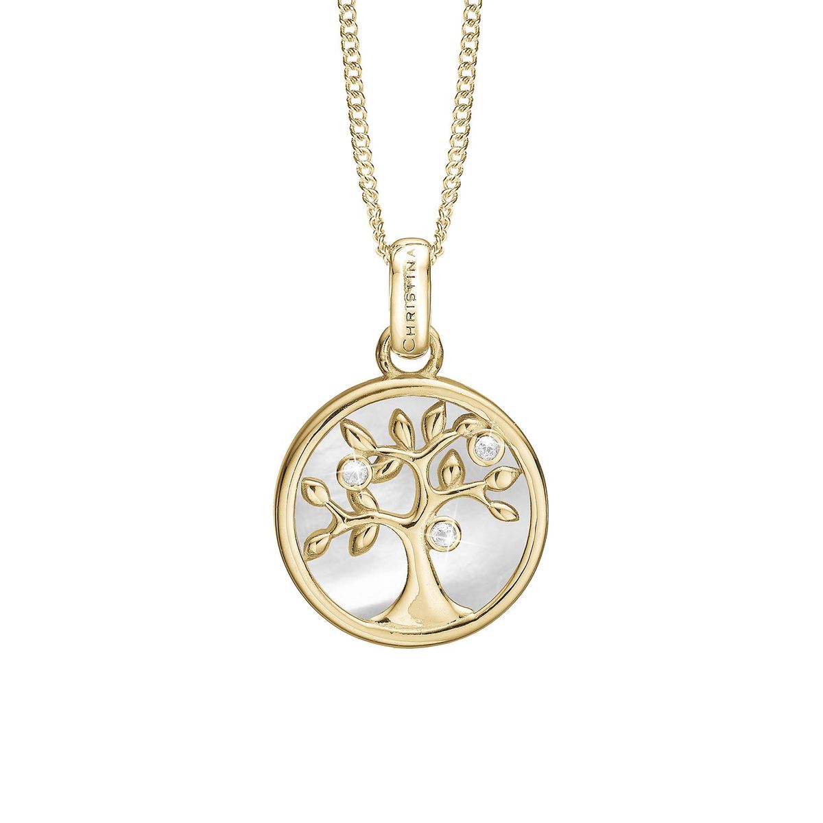 Christina Design London Jewelry & Watches - Tree of Life vedhæng forgyldt sølv sterlingsølv