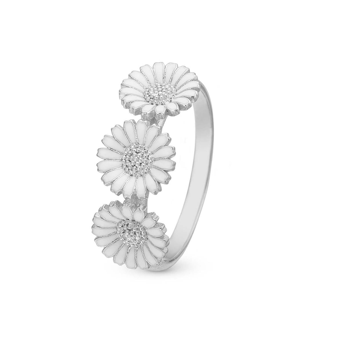 Christina Design London Jewelry & Watches - Triple Marguerit ring Sterlingsølv