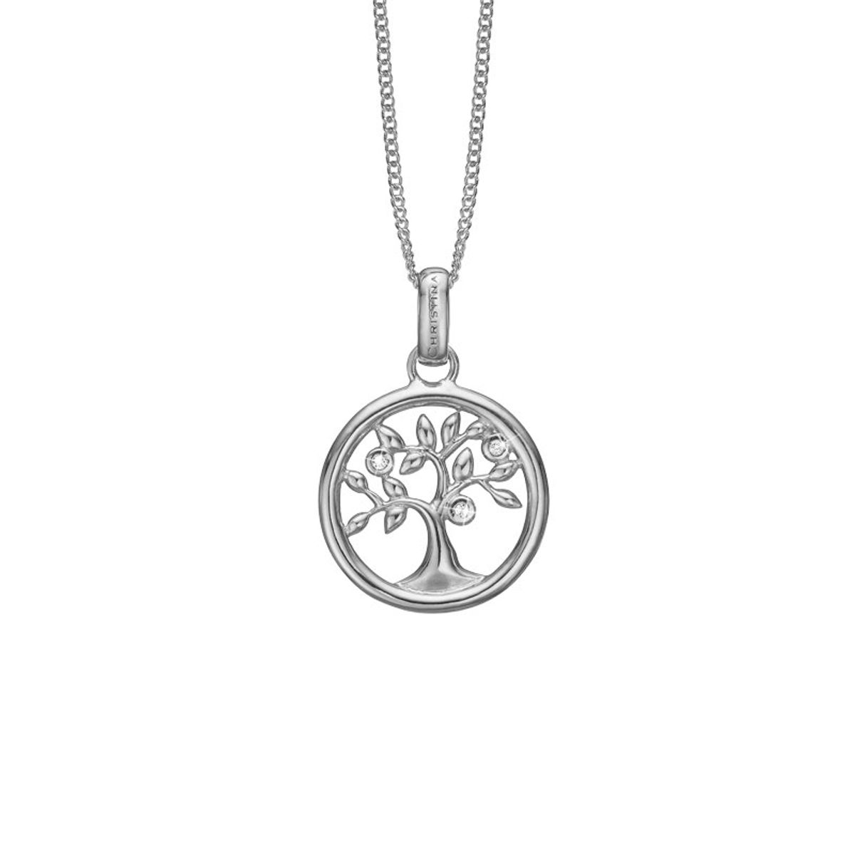 Christina Jewelry Tree of Life vedhæng i sølv med 3 topaser