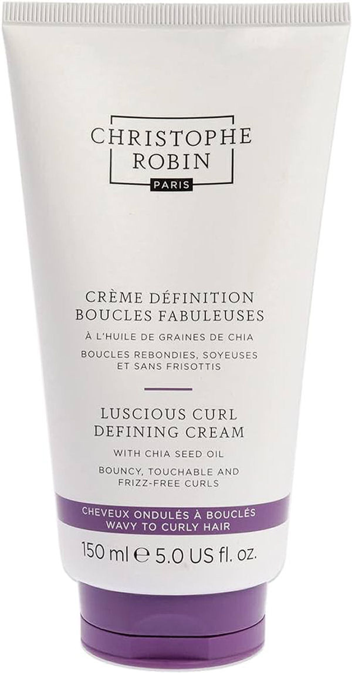 Christophe robin paris luscious curl defining cream with chia seed oil 150ml