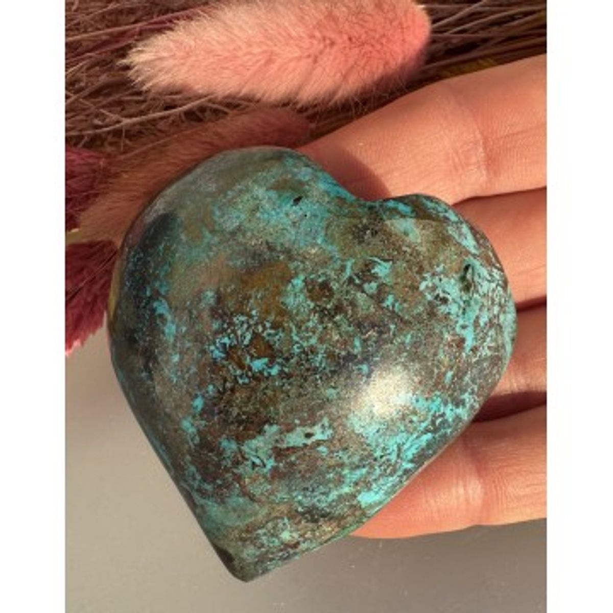 Chrysocolla - Hjerte - Hjerter - GodKarmaShop