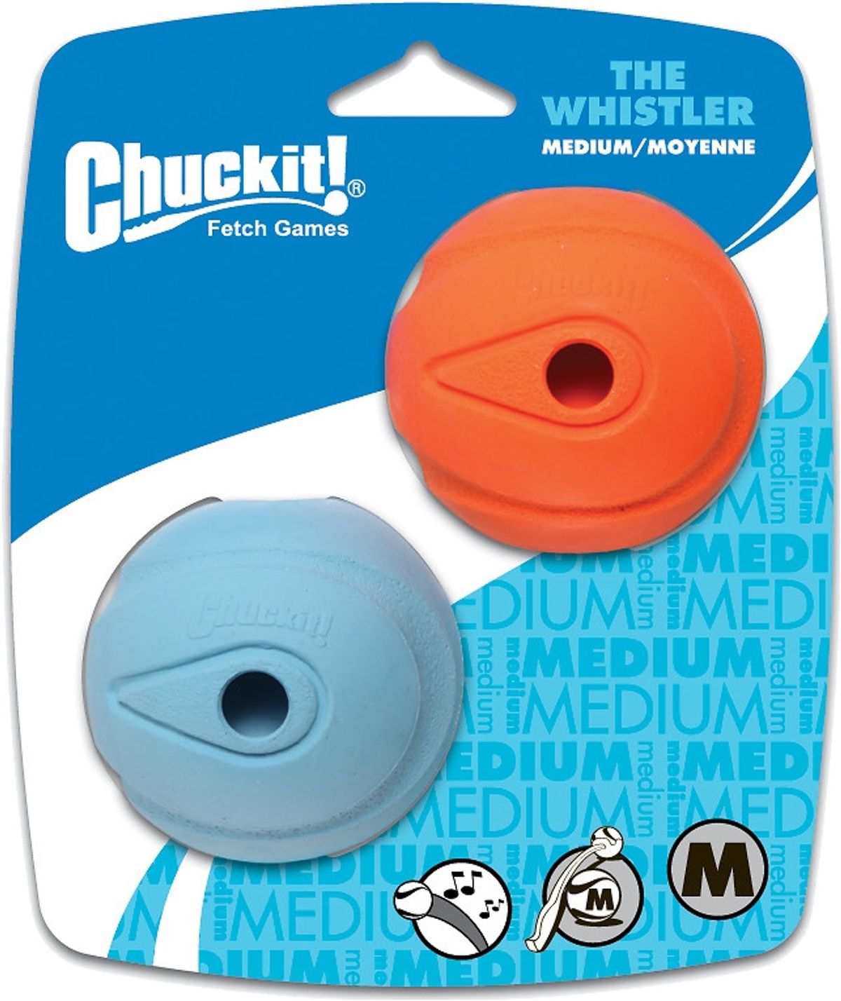 Chuckit Fetch Bold. The Whistler Ball.