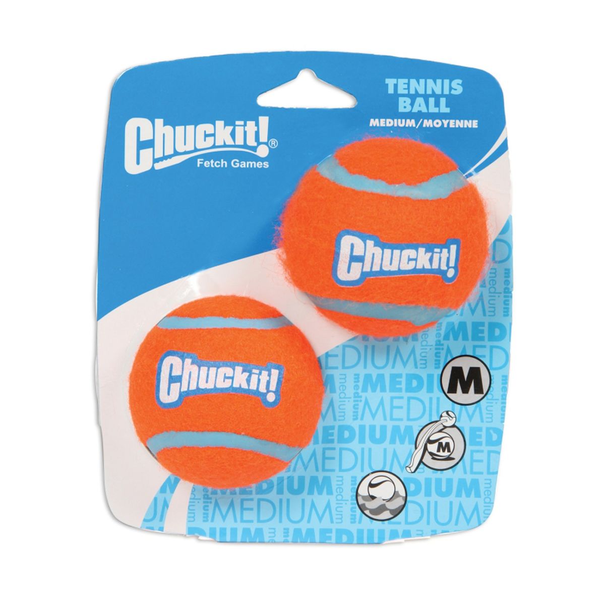 Chuckit! Tennis Ball, Medium, 2-pak