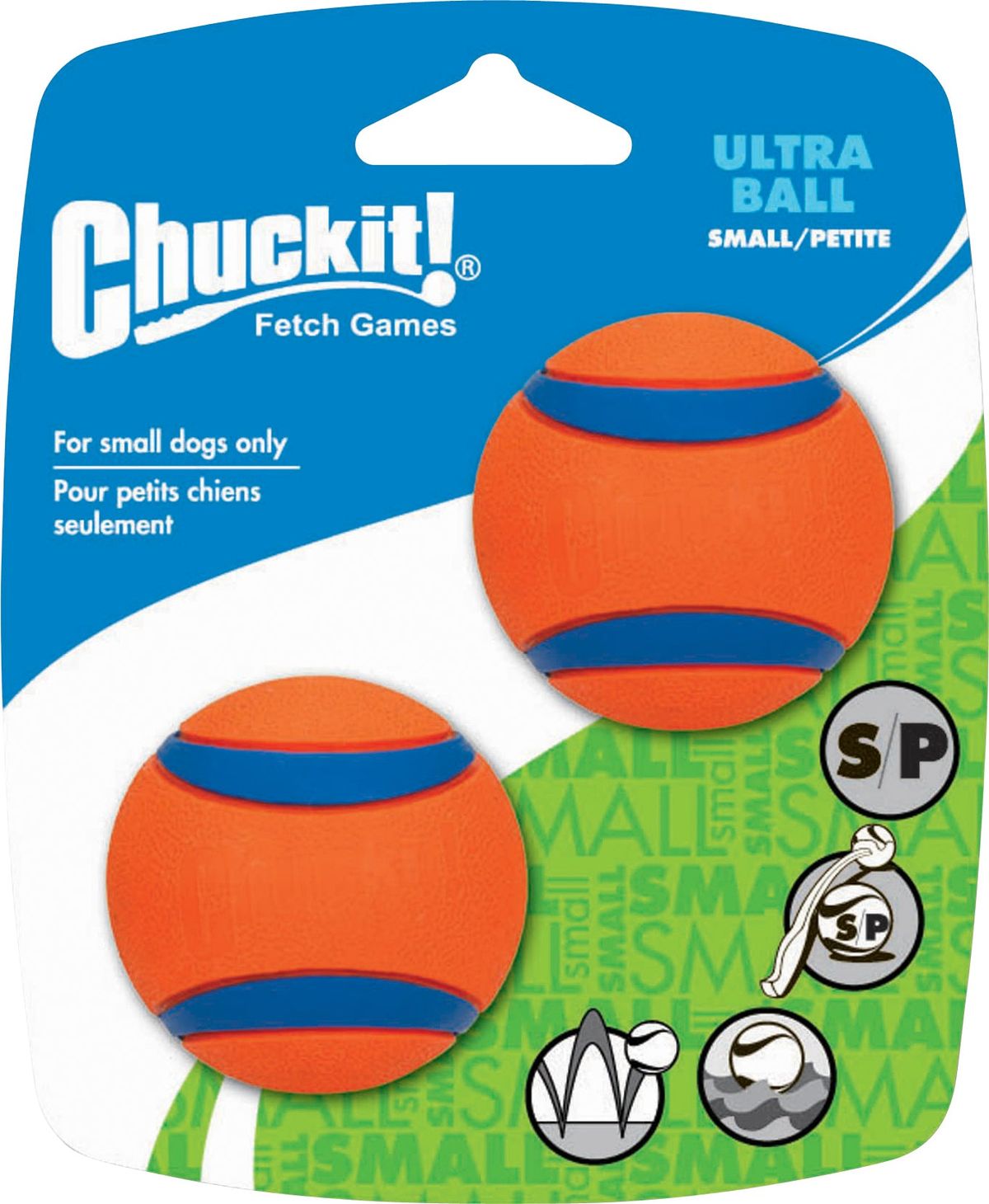 CHUCKIT - Ultra bold, 2 stk. - Small