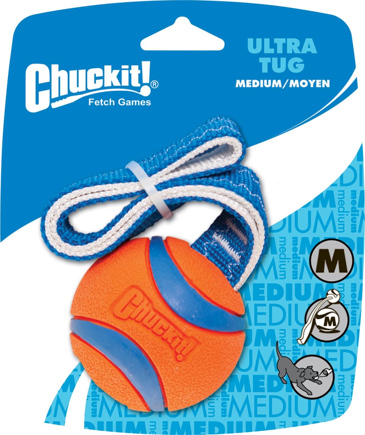 CHUCKIT - Ultra bold på reb, 2 størrelser - Large