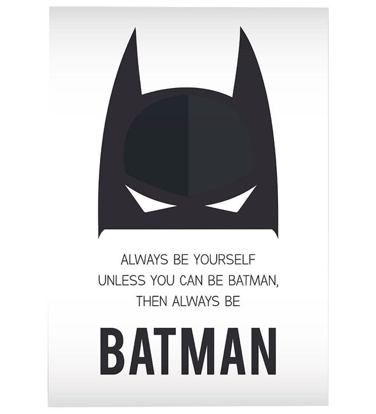 Citatplakat Plakat - A3 - Always Be Batman