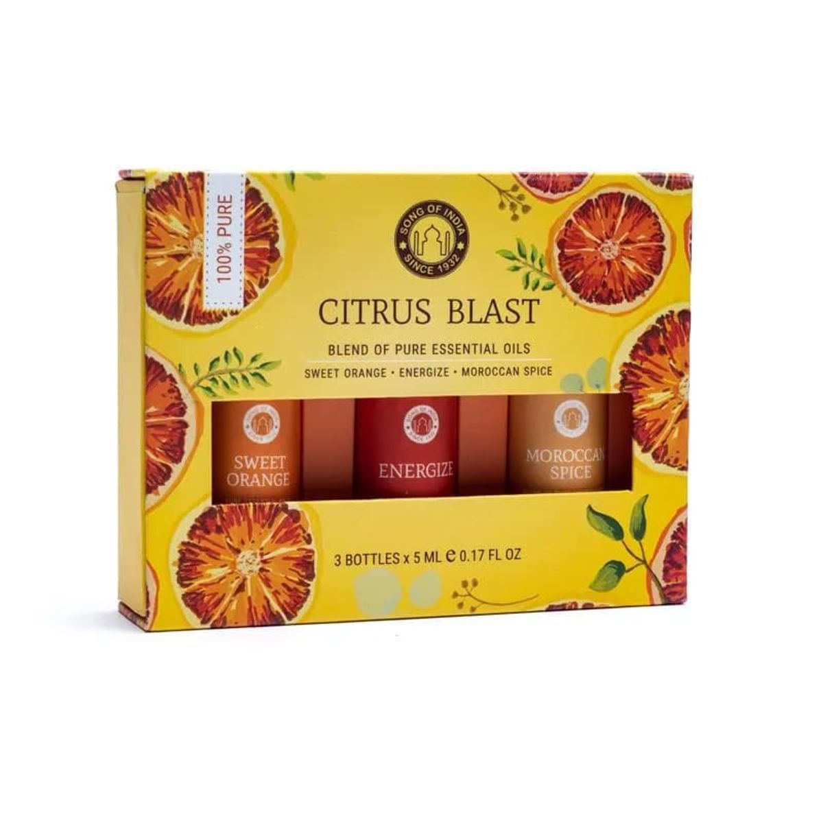 CITRUS BLAST - ÆTERISK OLIER SWEET ORANGE, ENERGIZE & MOROCCAN SPICE - SONG OF INDIA - Æterisk olie - Song of India - StudioBuus