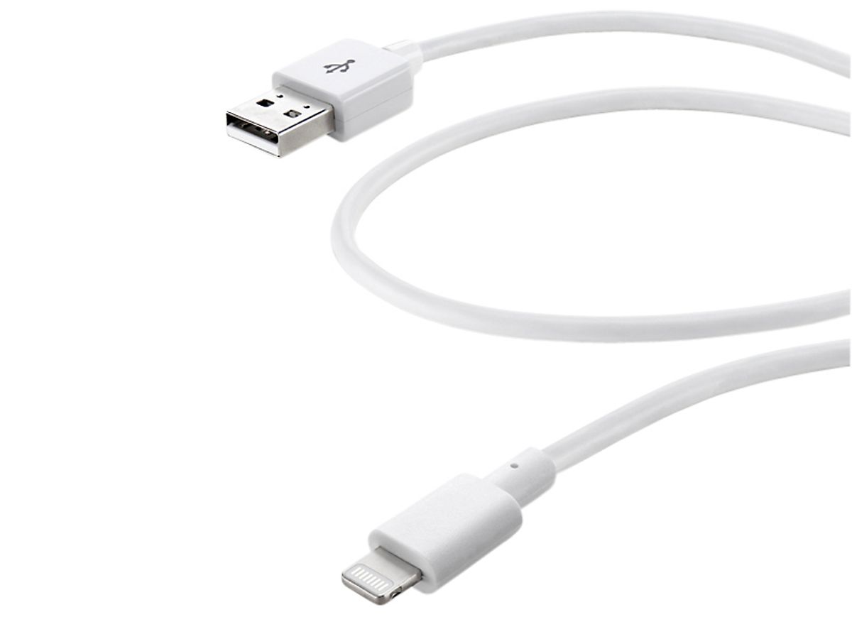 CL data-ladekabel, light 1m Til iPhone : 5,6,7 samt Ipad : Air, Air 2 og iPad mini