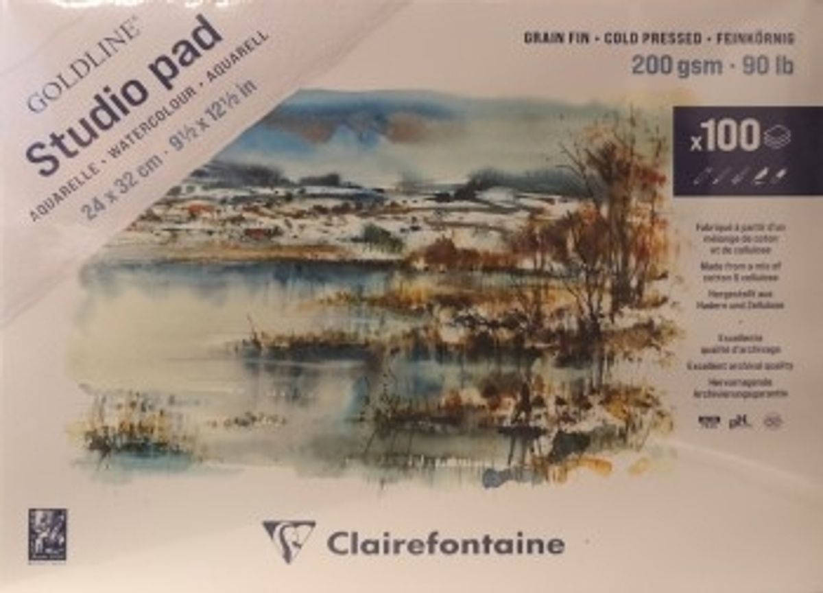 Clairefontaine Studio Pad 100 ark 24x32 cm 200g