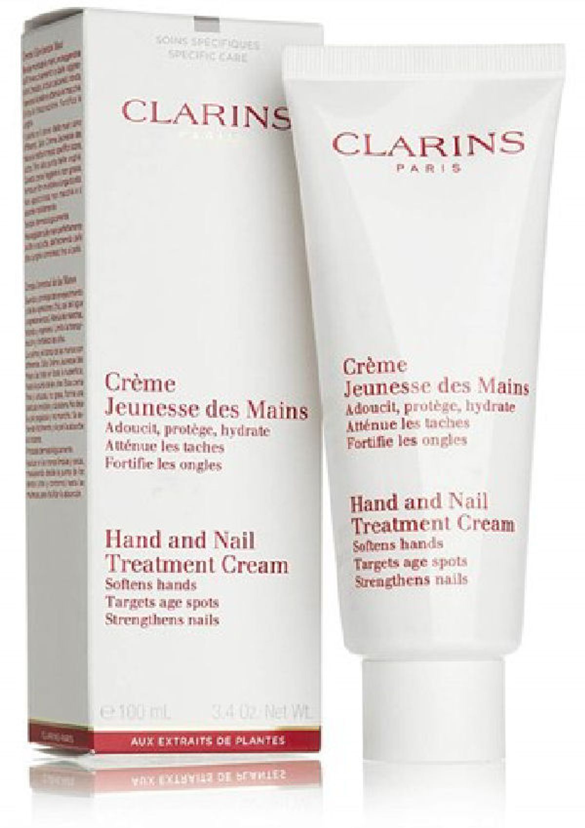 Clarins paris hand and nail treatment cream 100ml