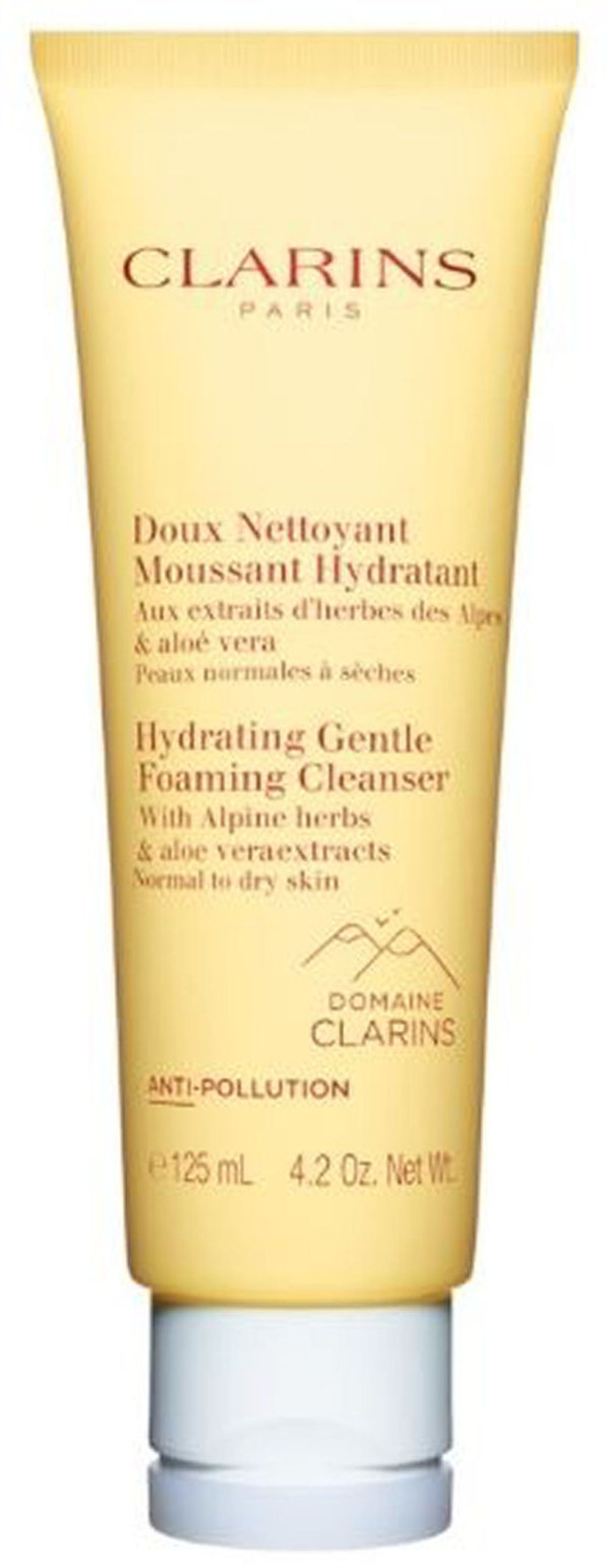 Clarins paris hydrating gentle foaming cleanser with alpine herbs 125ml