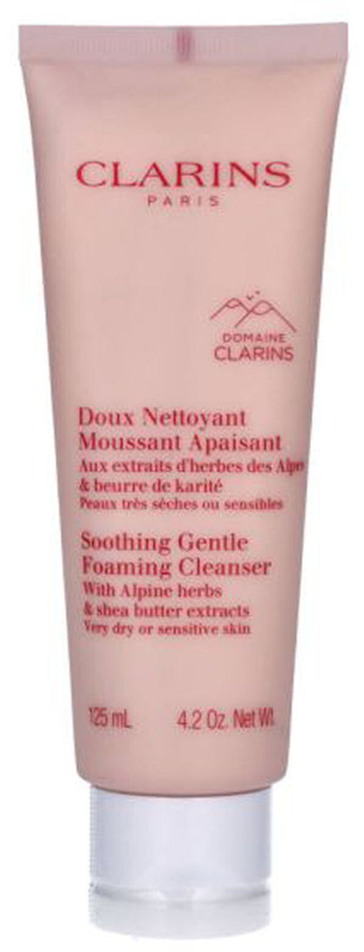 Clarins paris soothing gentle foaming cleanser with alpine herbs 125ml