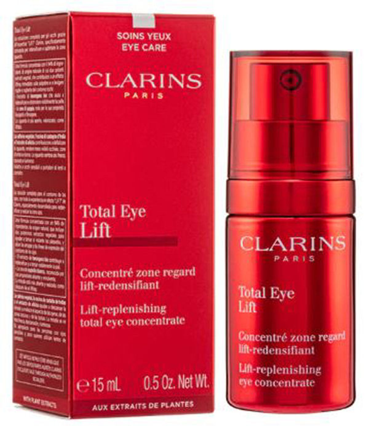 Clarins paris total eye lift lift-replenishing eye concentrate 15ml