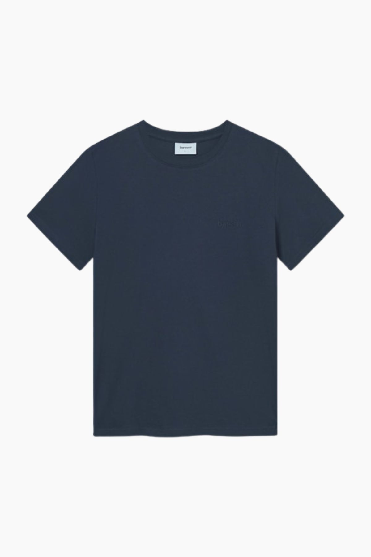 Classic Fit Tee - Navy Blue - bareen - Blå L