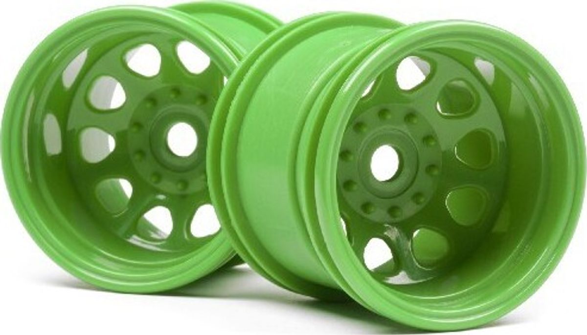 Classic King Wheel Green (2.2in/2pcs) - Hp120039 - Hpi Racing