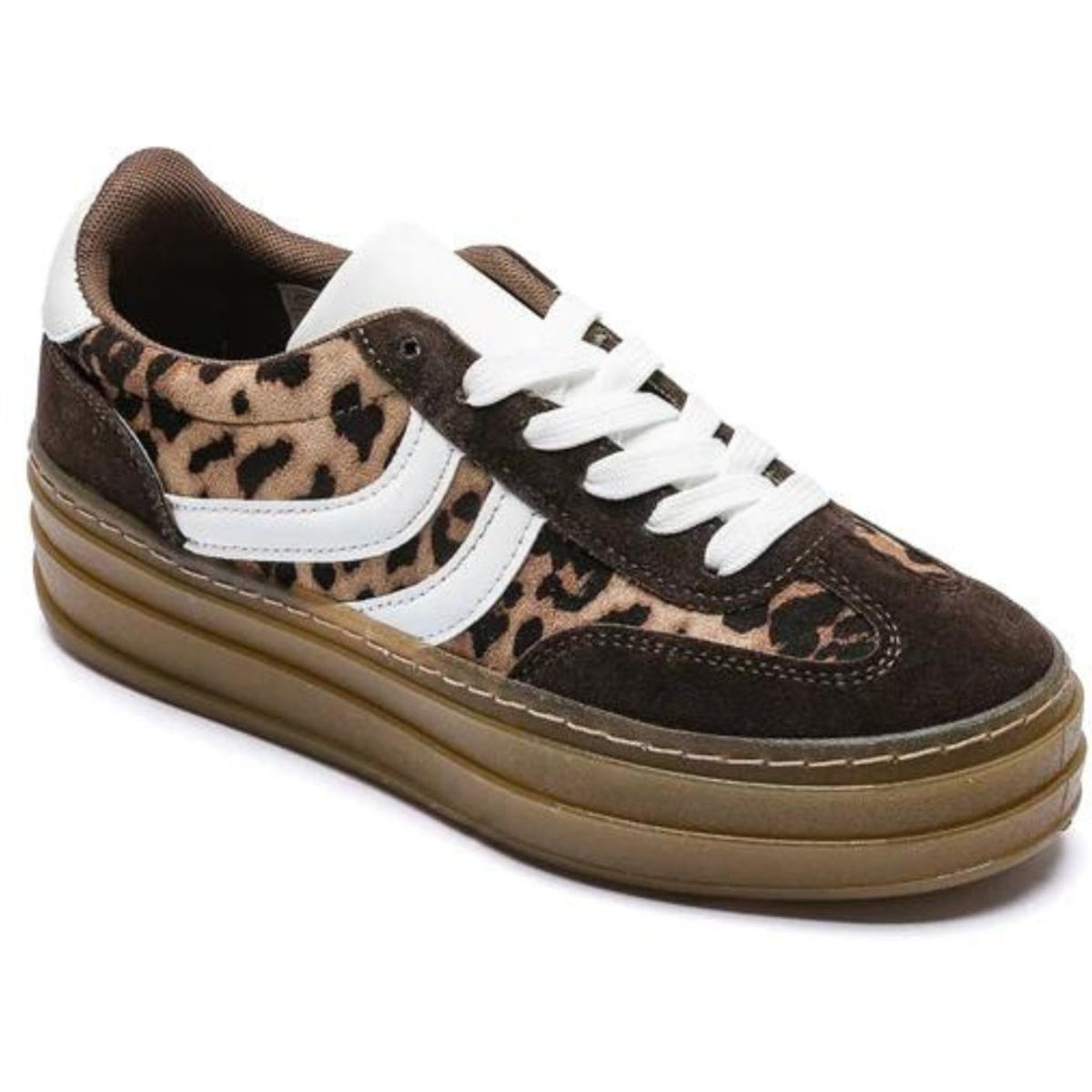 Claudette dame sneakers 6487 - Leopard