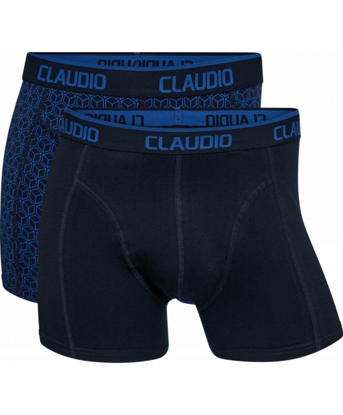 Claudio 2pak underbukser/trunks i navy til herre