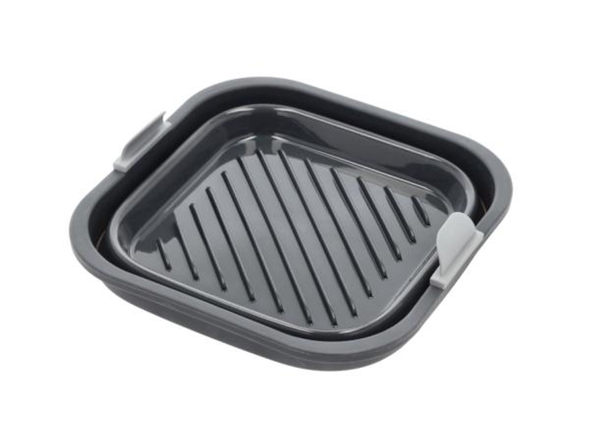 Claus Holm - HOLM Firkant Silikoneform til airfryer 19 x 19 x 8 cm