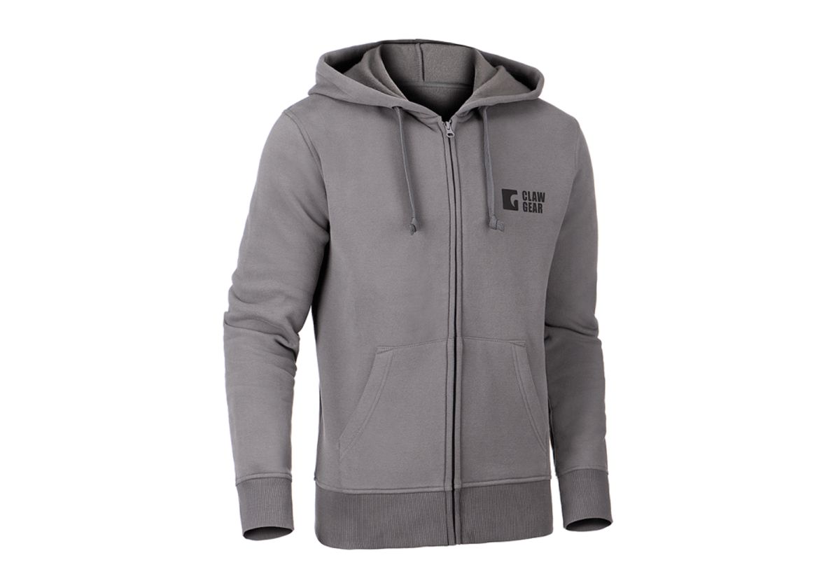 ClawGear CG Logo Zip Hoodie - Wolf Grey - 29/30