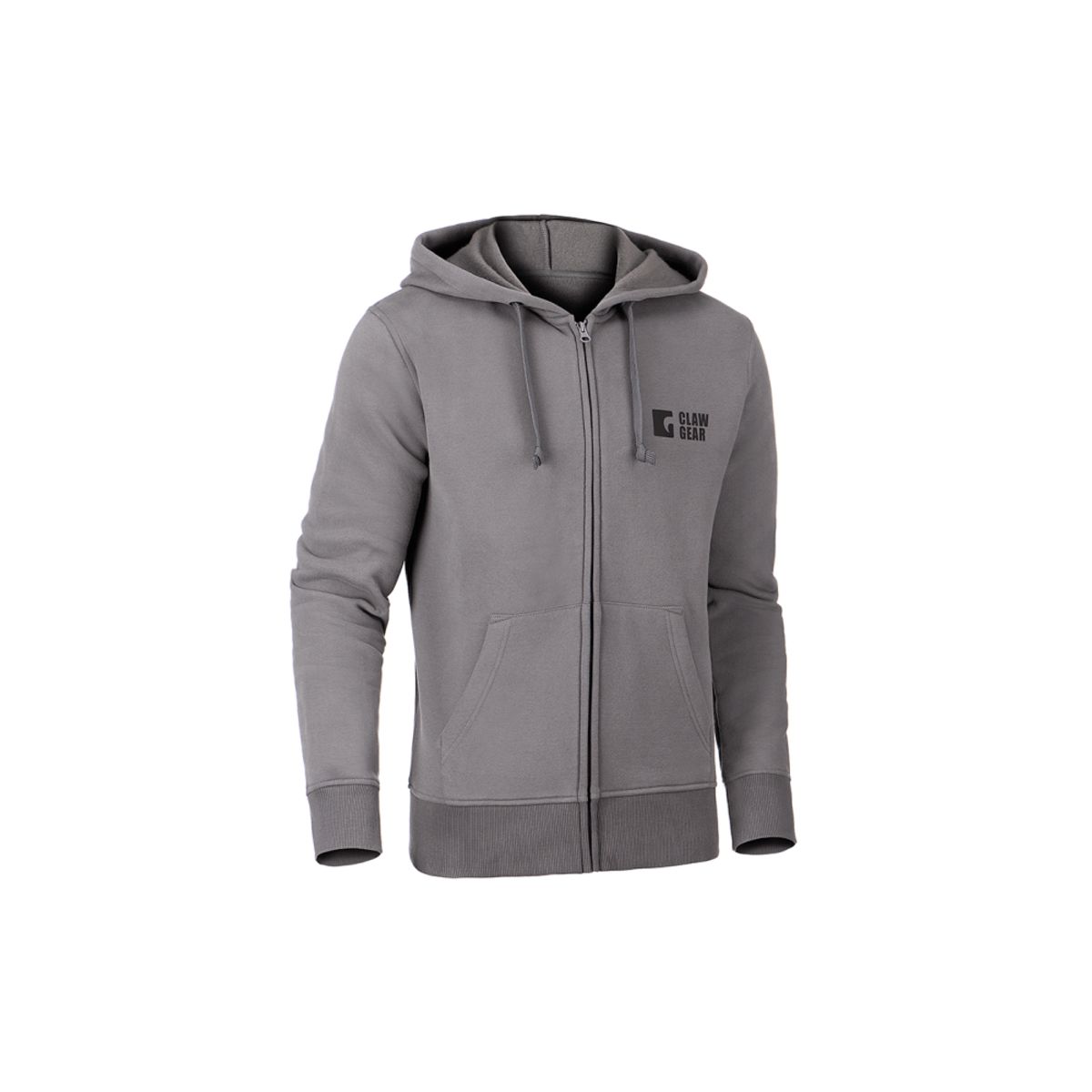 ClawGear CG Logo Zip Hoodie - Wolf Grey - 52