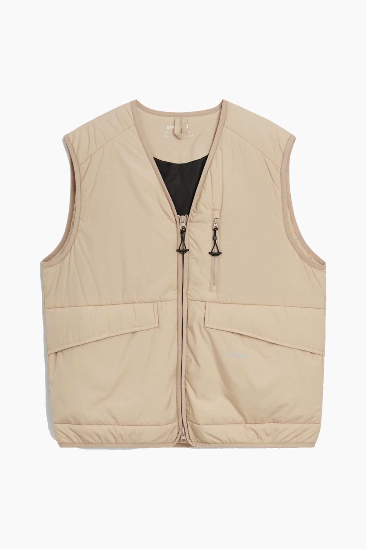 Clay Vest - Beige - Soulland - Beige M-L