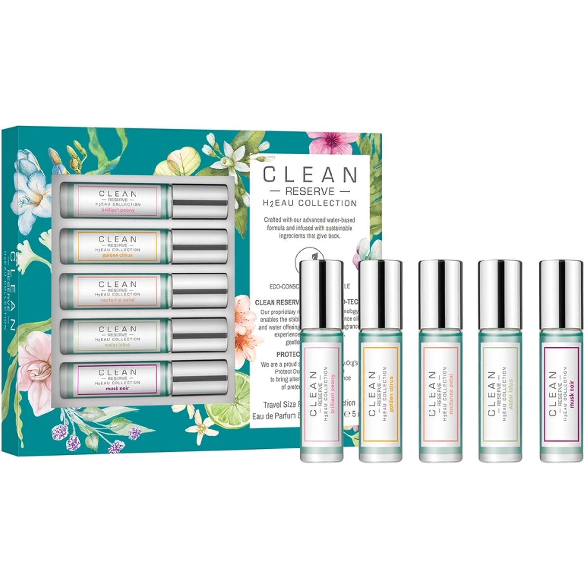 Clean H2Eau Rollerball Gift Set 5+5 ml