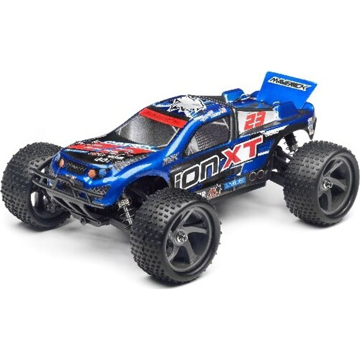 Clear Truggy Body With Decals (ion Xt) - Mv28071 - Maverick Rc