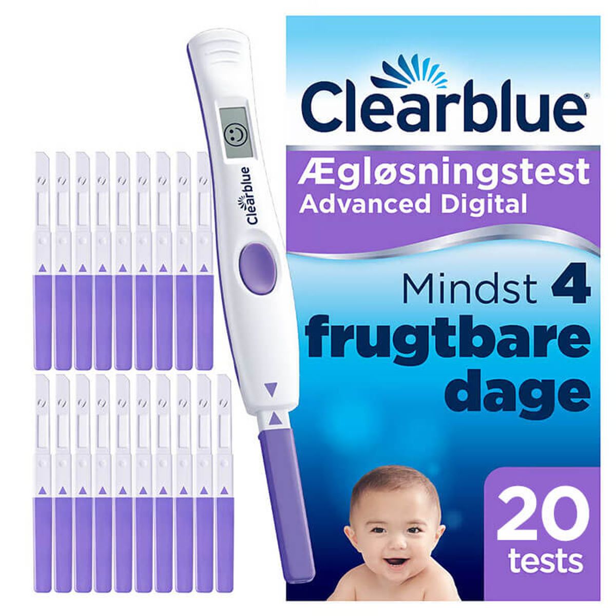 Clearblue Advanced Digital Ægløsningstest - 20 stk. pakke