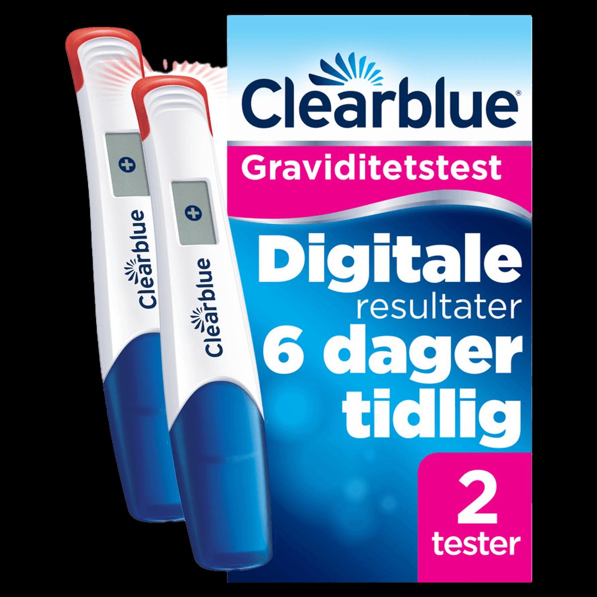 Clearblue Digital Ultratidlig Graviditetstest - 2 stk.