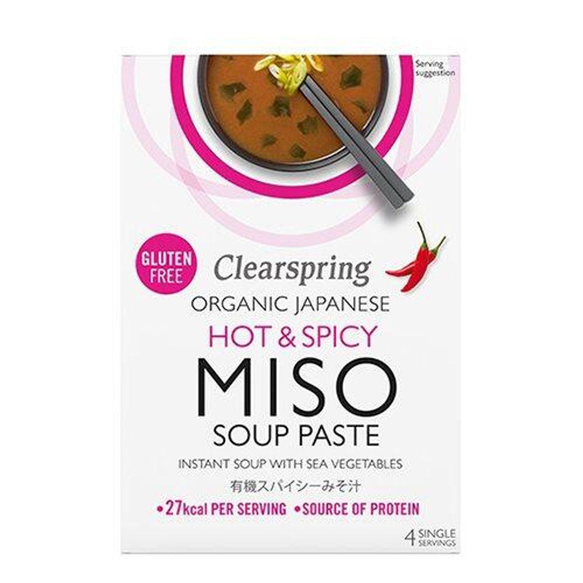 Clearspring: Instant Miso Soup hot & spicy Ø, 60g