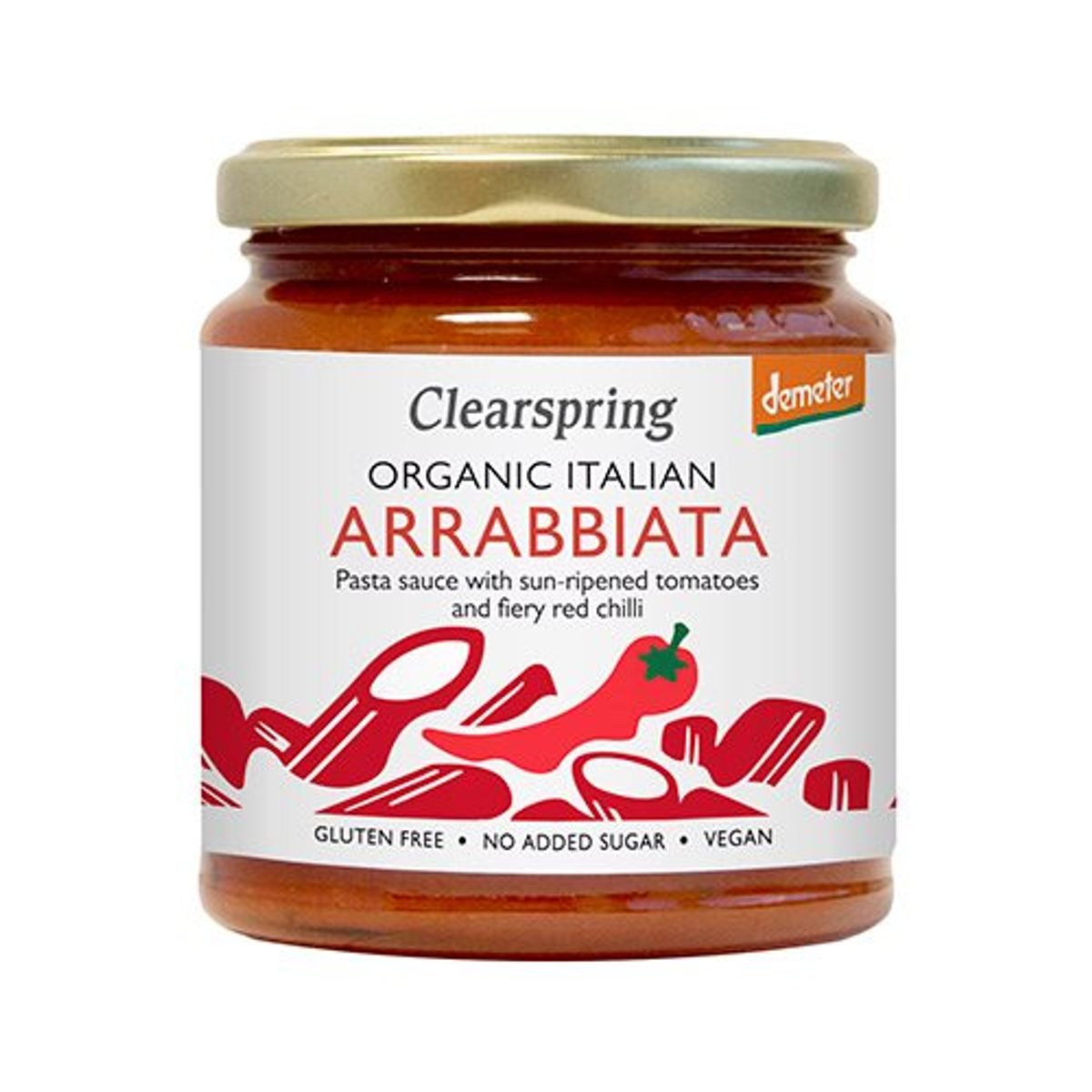 Clearspring Pasta sauce Arrabbiata Ø, 300 g