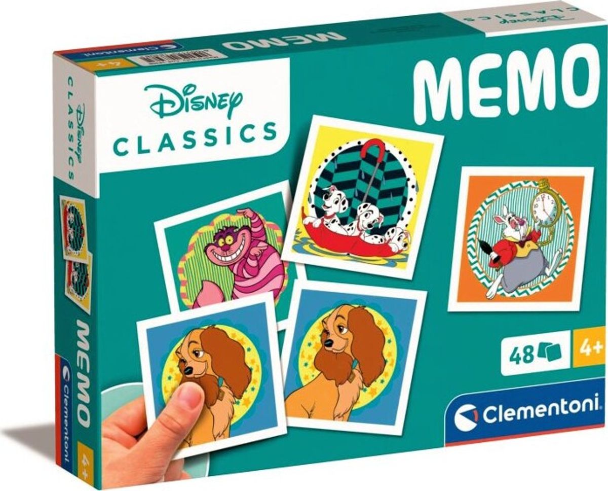 Clementoni Memo Pocket - Disney Classics Vendespil - 48 Kort