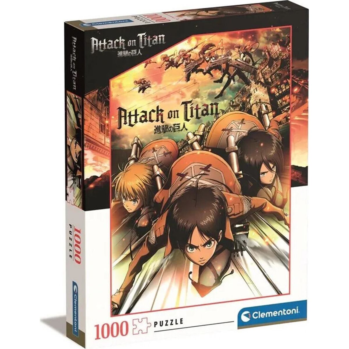 Clementoni Puslespil - Anime - Attack On Titan - 1000 Brikker