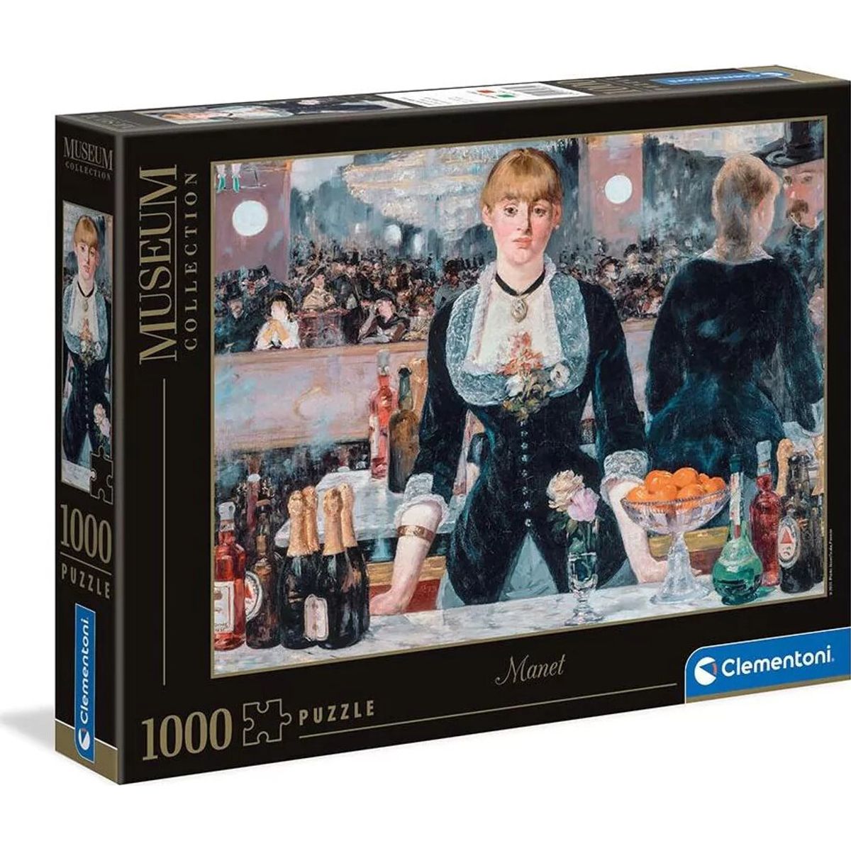 Clementoni Puslespil - Manet Bar - Museum - 1000 Brikker