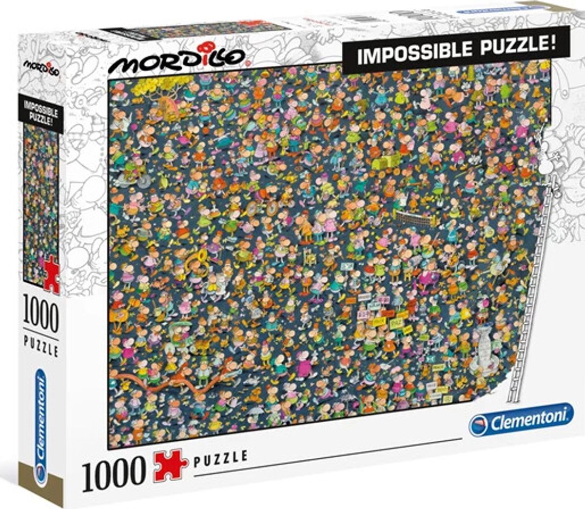 Clementoni Puslespil - Mordillo - 1000 Brikker - Impossible